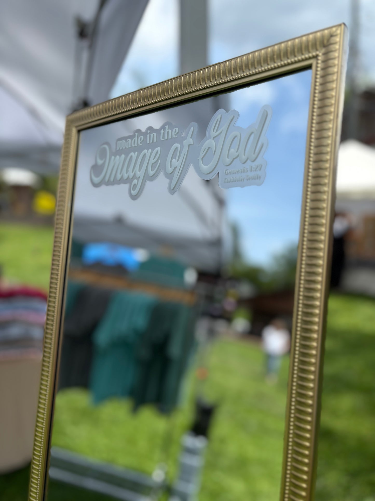 Image of God Mirror Sticker