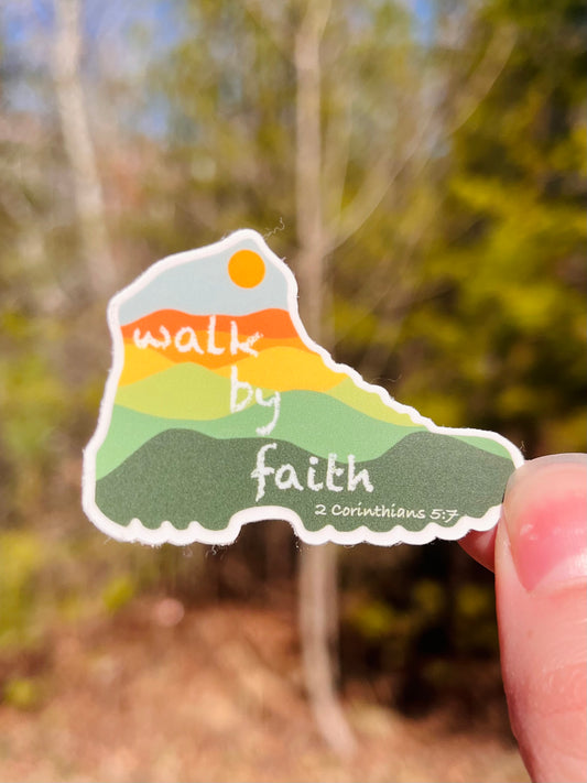 Walk by Faith Sticker